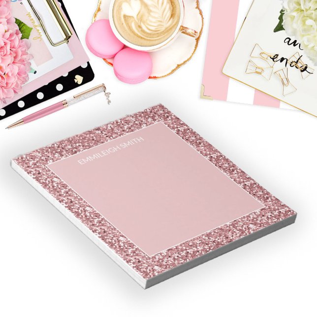 Shiny Sparkle Pink Glitter Name Notepad (Creator Uploaded)