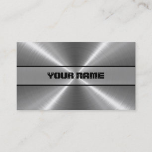 Shiny Stainless Steel Metal Business Card