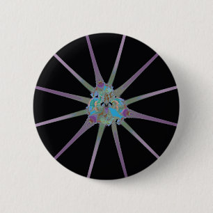 Shiny Star 2 Inch Round Button