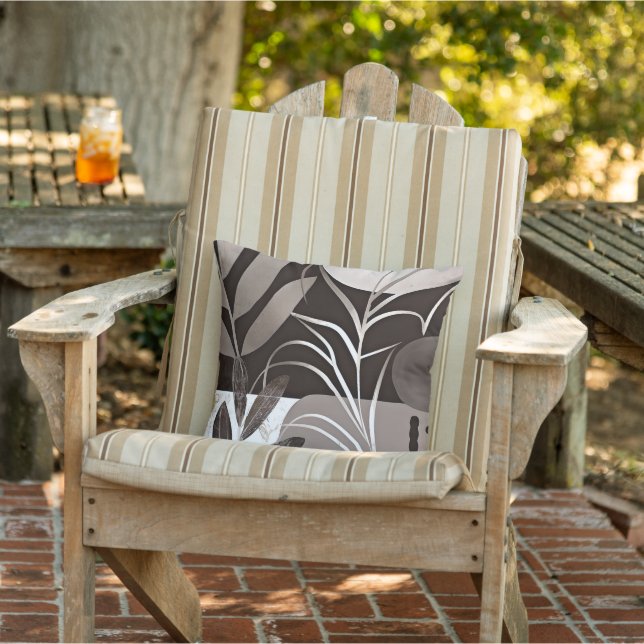 Shiny stem minimalist art Throw Pillow (Chair)