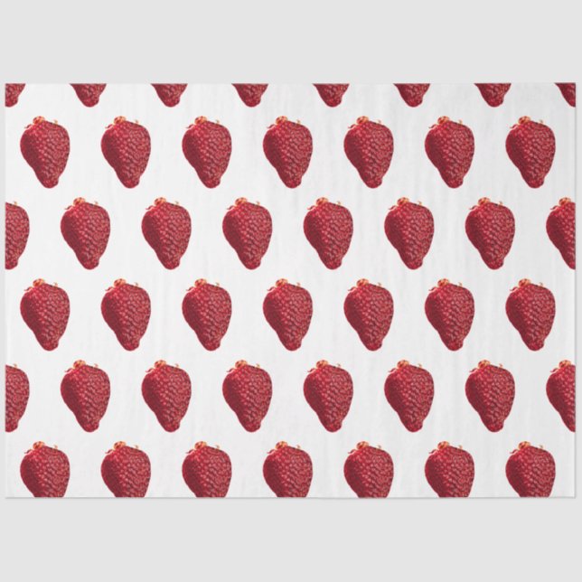 Shiny Strawberry Tissue Paper (Front)