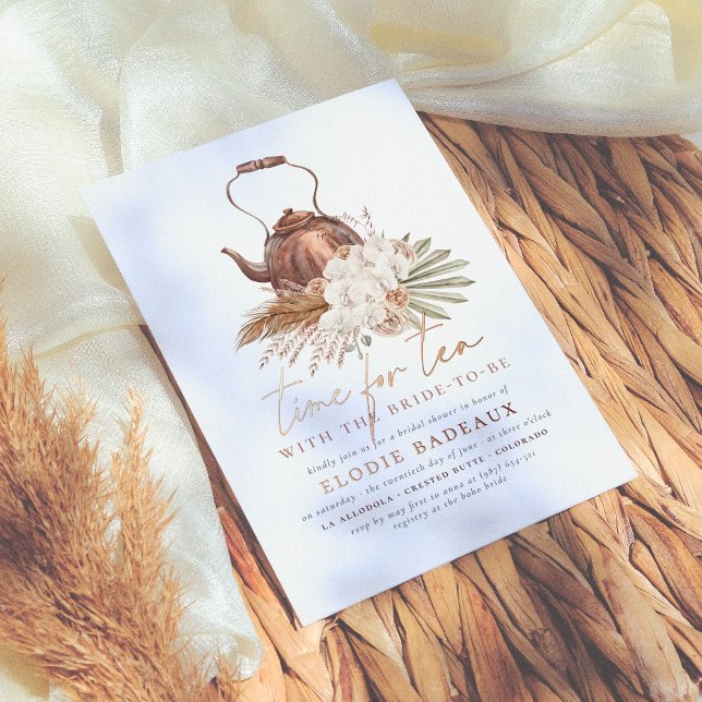 Shiny Time For Tea Boho Terracotta Bridal Shower (Creator Uploaded)