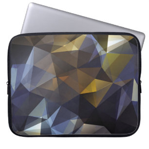 Shiny triangle vintage, diamond texture. laptop sleeve