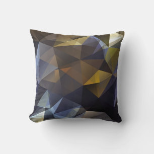 Shiny triangle vintage, diamond texture. throw pillow