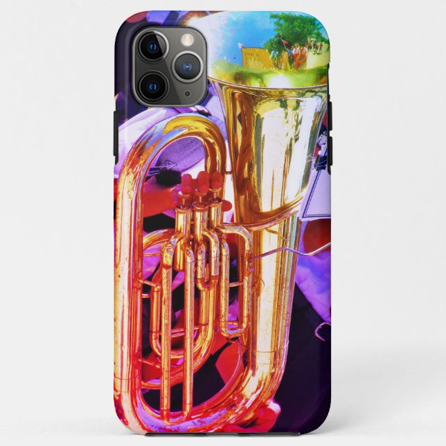 Shiny Tuba Reflections Brass Band Case-Mate iPhone Case (Back)