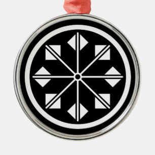 Shionada pinwheel metal ornament