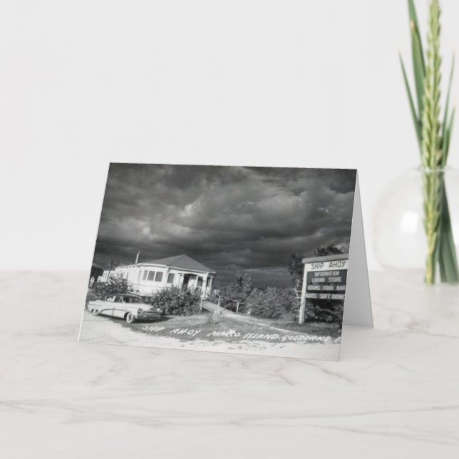 Ship Ahoy Bar, Marco Island, Florida, 1960s Card (Front)