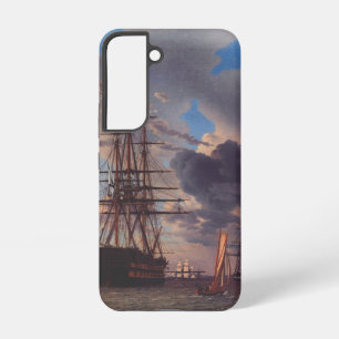Ship and a Frigate at Anchor  Samsung Galaxy Case