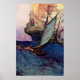 Ship Approach Poster