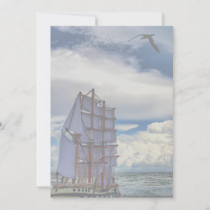 Ship at Sea - Lower Opacity Invitation