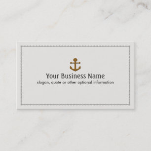 Ship Boat Anchor Nautical Business Card