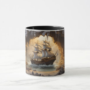 Ship Break Through 3D Mug Wrap