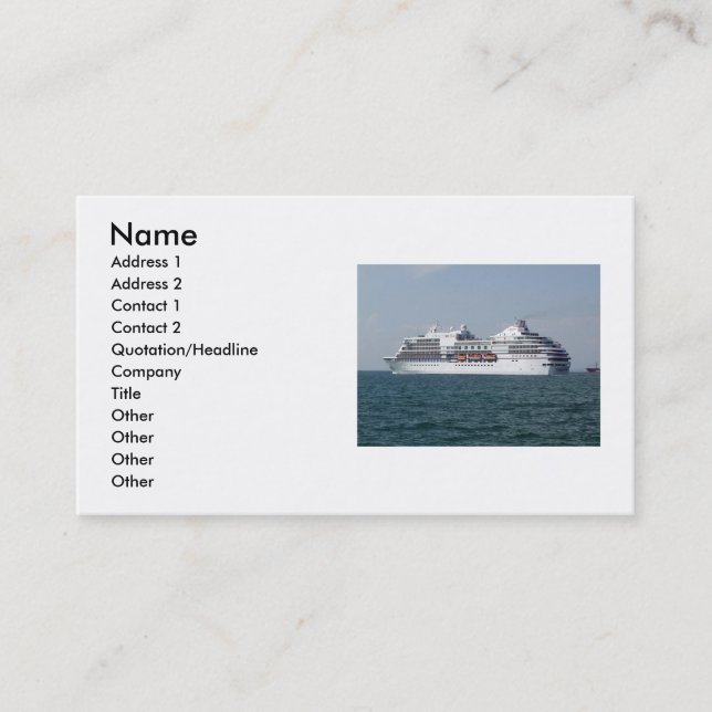 Ship Business Card (Front)
