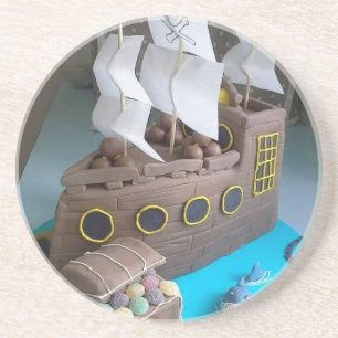 Ship cake 1 coaster