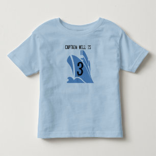 Ship Captain Customizable 3rd Birthday Tshirt