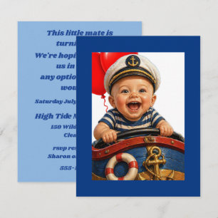 Ship Captain Digital Download Shower Invite