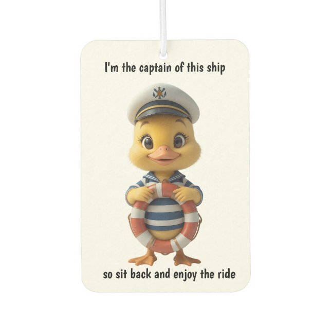 Ship Captian Air Freshener (Front)