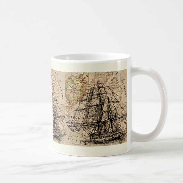 ship coffee mug (Right)