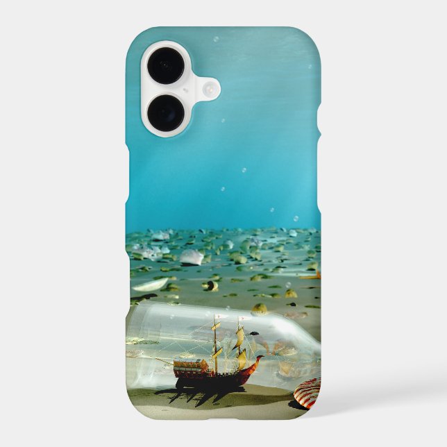 Ship-in-a-Bottle Wreck iPhone Case (Back)