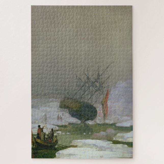 Ship in the Arctic Ocean – Caspar David Friedrich Jigsaw Puzzle (Vertical)
