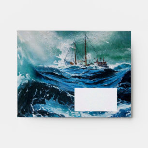 Ship In the Sea in Storm Envelopes