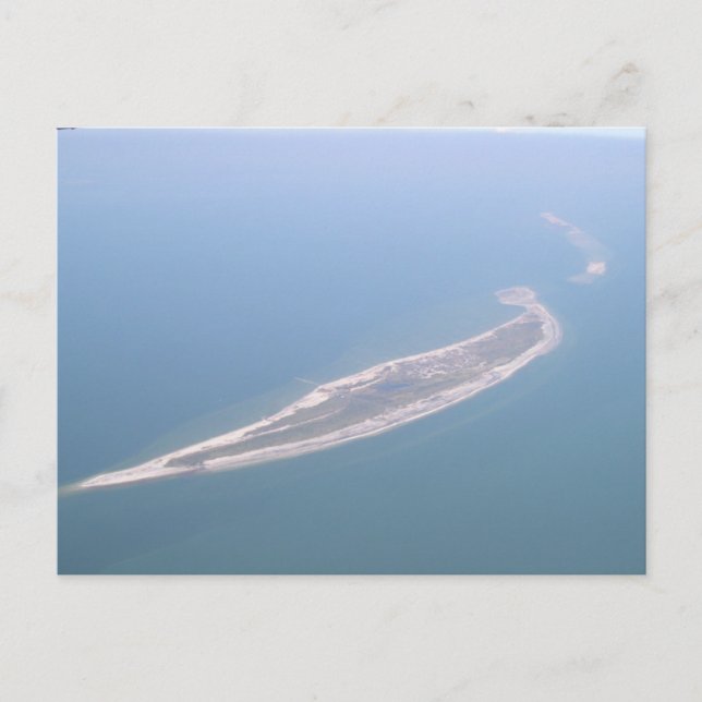 Ship Island Aerial Photograph Postcard (Front)