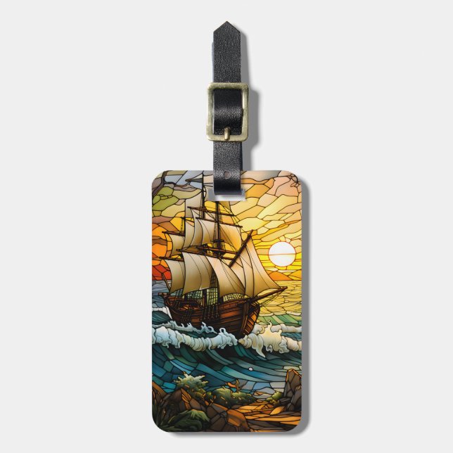 Ship Luggage Tag (Front Vertical)