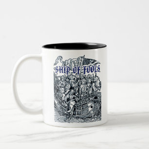 Ship Of Fools Two-Tone Coffee Mug