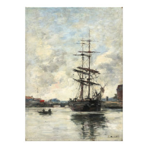 Ship on the Touques Eugene Boudin(French, 1824-189 Photo Print