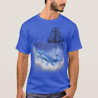 ship over blue whale T-Shirt