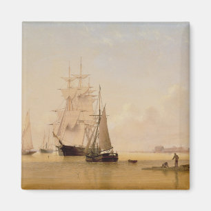 Ship Painting (oil on canvas) 2 Magnet