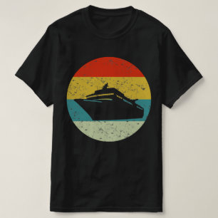 ship retro vintage silhouette 70S T-Shirt