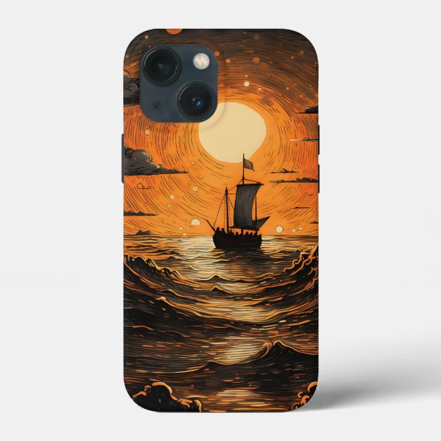 Ship sailing in the night  Case-Mate iPhone case (Back)
