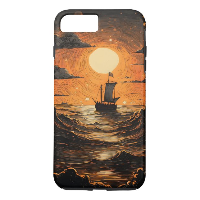 Ship sailing in the night  Case-Mate iPhone case (Back)