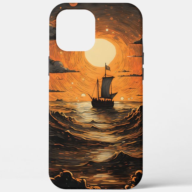 Ship sailing in the night  Case-Mate iPhone case (Back)