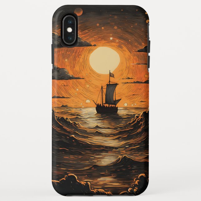 Ship sailing in the night  Case-Mate iPhone case (Back)