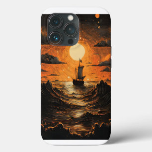 Ship sailing in the night iPhone 13 pro case