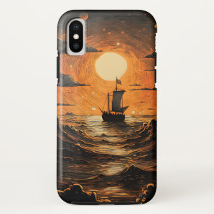 Ship sailing in the night iPhone XS case