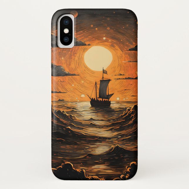 Ship sailing in the night  Case-Mate iPhone case (Back)