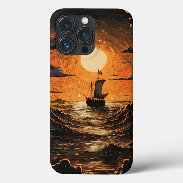 Ship sailing in the night  Case-Mate iPhone case (Back)