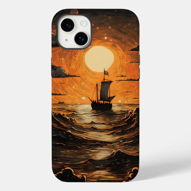 Ship sailing in the night  Case-Mate iPhone case (Back)