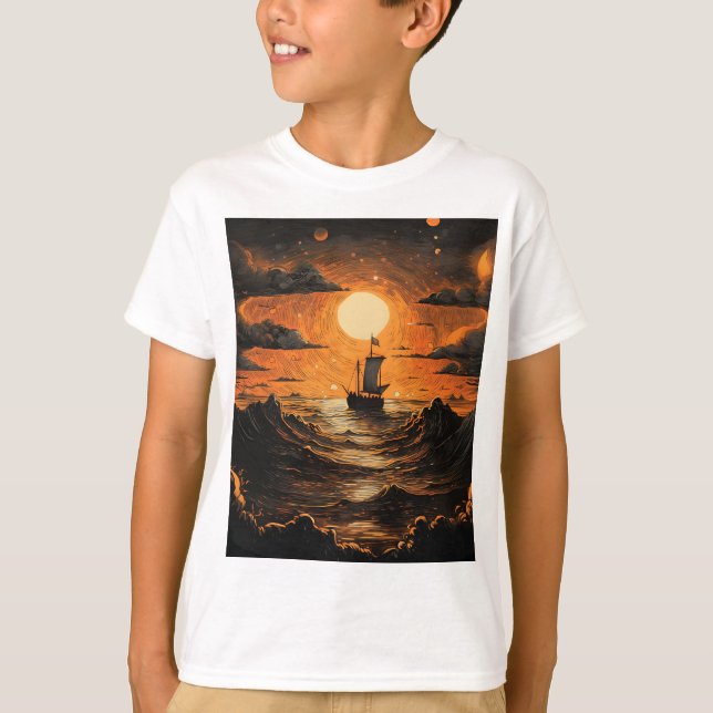 Ship sailing in the night  T-Shirt (Front)