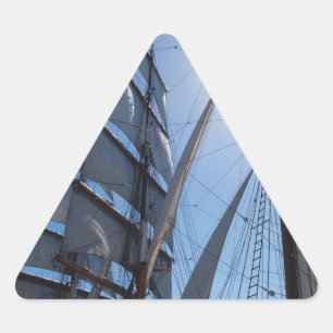 Ship Sails BackgroundTriangle Sticker