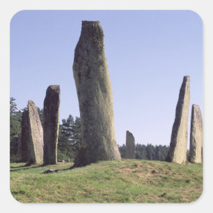 Ship setting square sticker