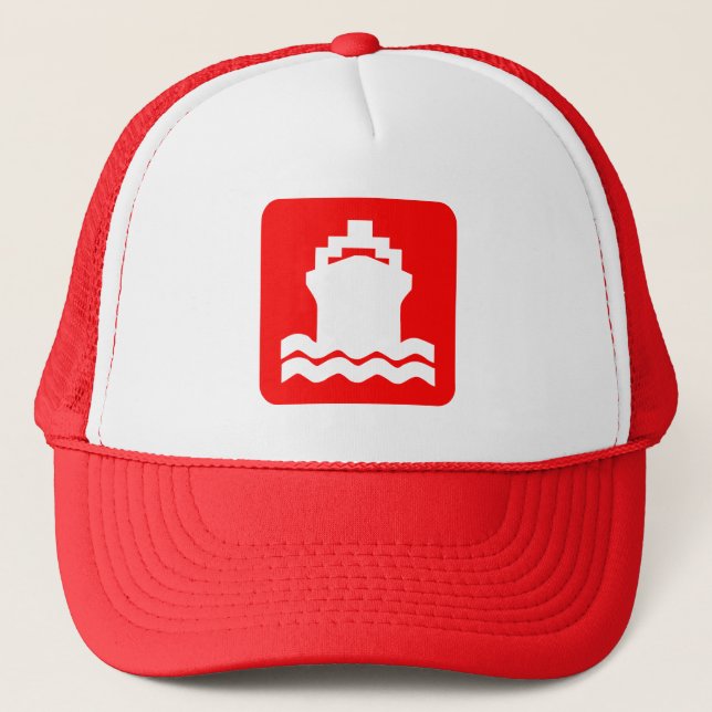 Ship Shape - Red Trucker Hat (Front)