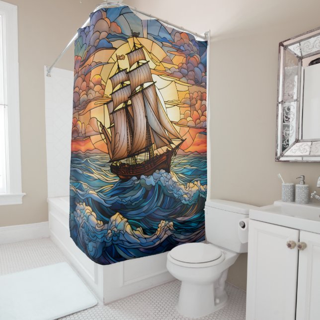 Ship Shower Curtain (In Situ)
