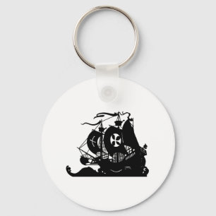 Ship Silhouette Keychain