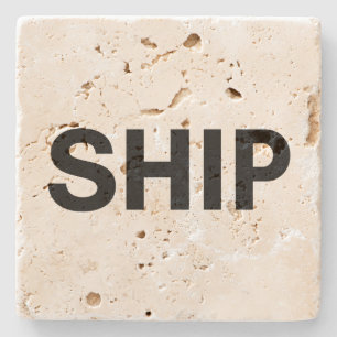 ship stone coaster
