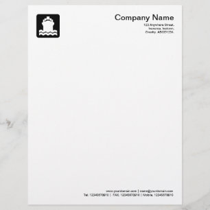 Ship Symbol - Black Letterhead