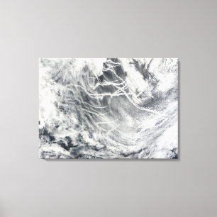 Ship tracks in the Pacific Ocean Canvas Print
